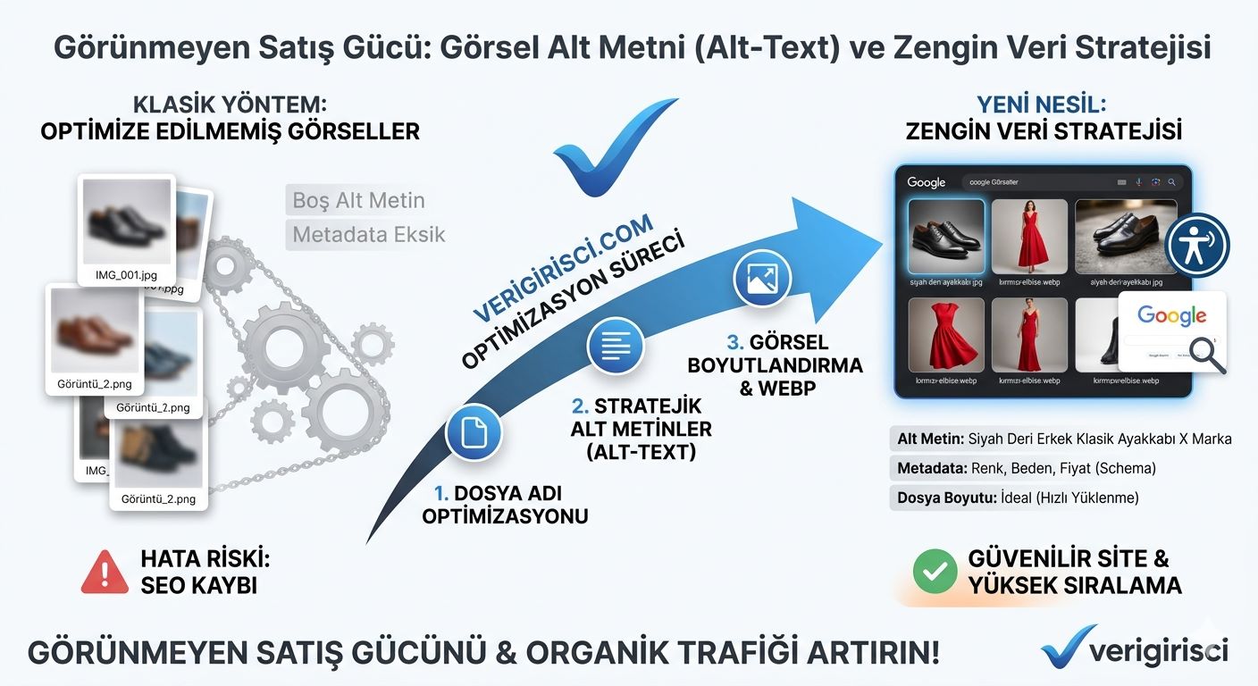 Görünmeyen Satış Gücü: Görsel Alt Metni (Alt-Text) ve Zengin Veri Stratejisi
